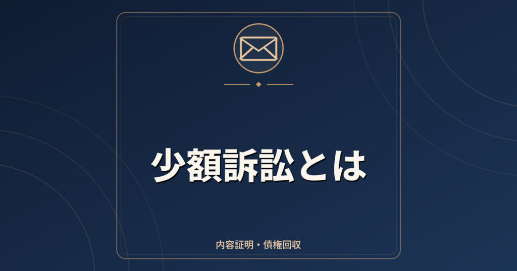少額訴訟とは｜60万円以下の請求・1回で終わる審理・利用の注意点